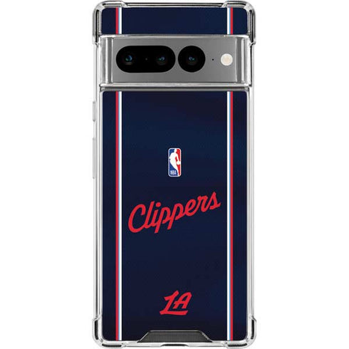 NBA LA Clippers Jersey Google Pixel 7 Pro Clear Case